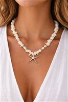 Collana Donna in Lega metallica Cianfrone Gioielli LARA04-STELLA-BIANCA